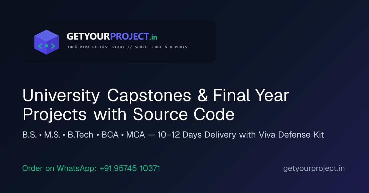 Student Internships with Certificate & LOR | GetYourProject